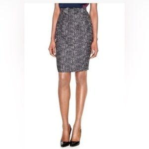 The Limited Sophie Theallet Womens 4 Blue White High Waist Pencil Skirt S